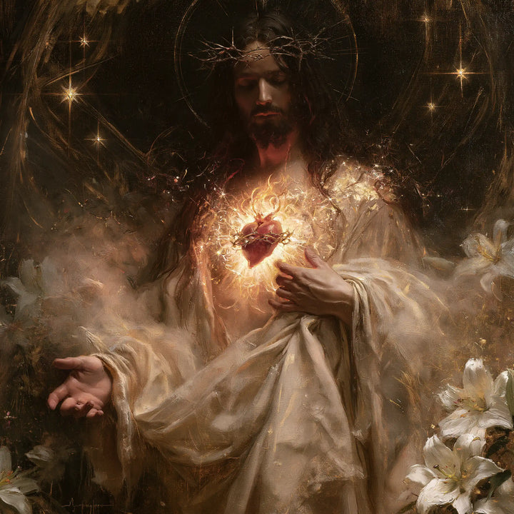 Sacred Heart of Jesus - Symbolist · Square n° 4