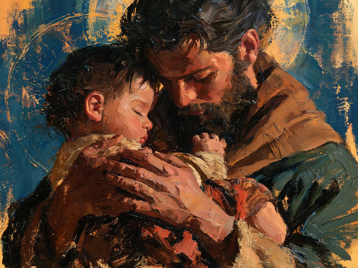 Saint Joseph with the Child Jesus – Expressionist · Landscape no. 8