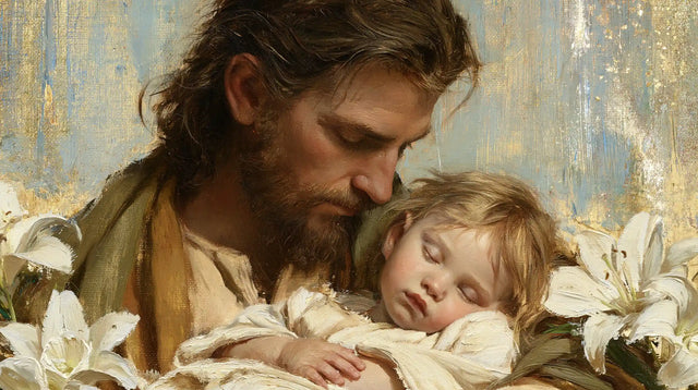 Saint Joseph with the Child Jesus – Impressionist · Landscape no. 13