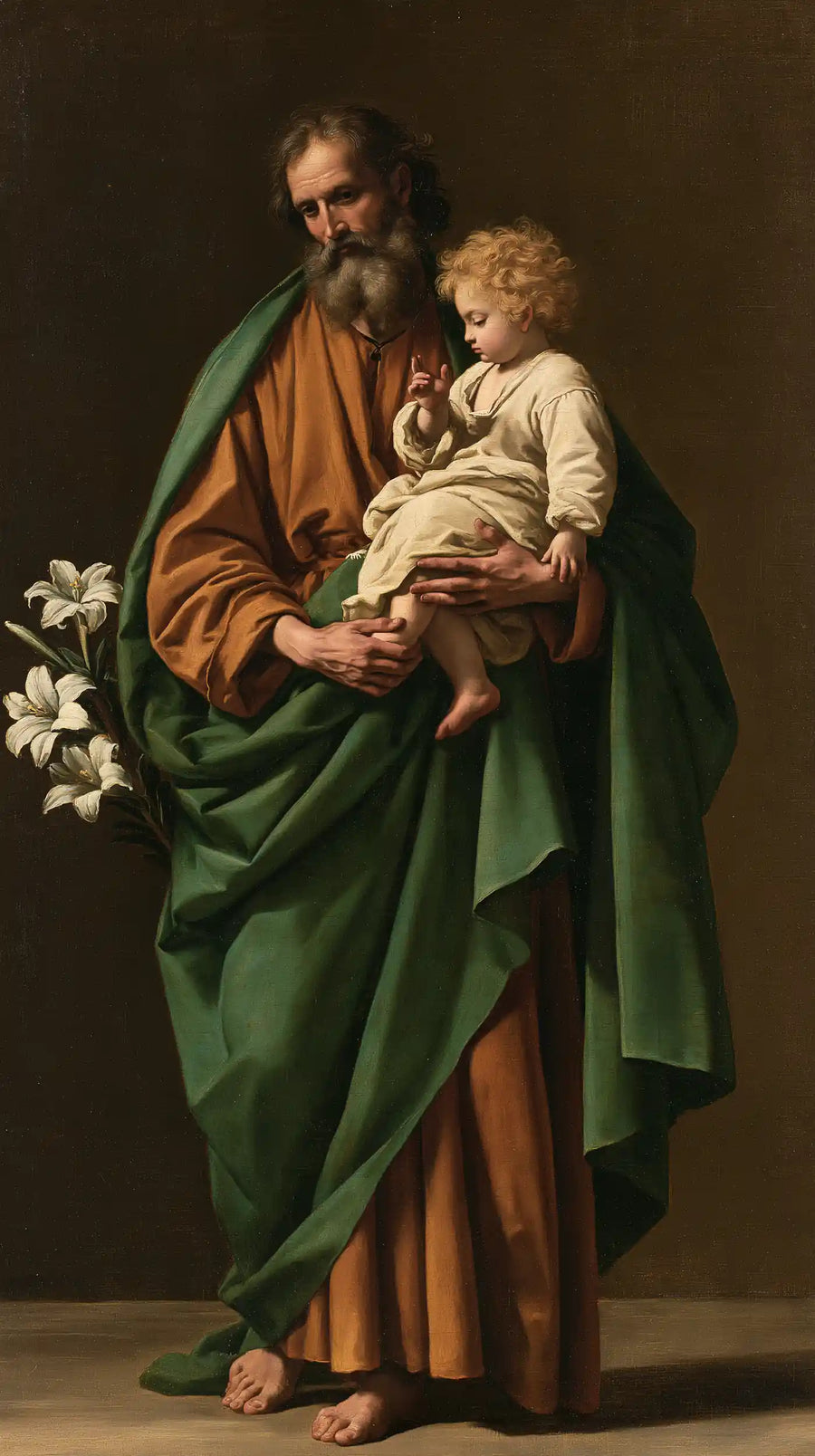 Saint Joseph with the Child Jesus – Florentine Renaissance · Portrait no. 1