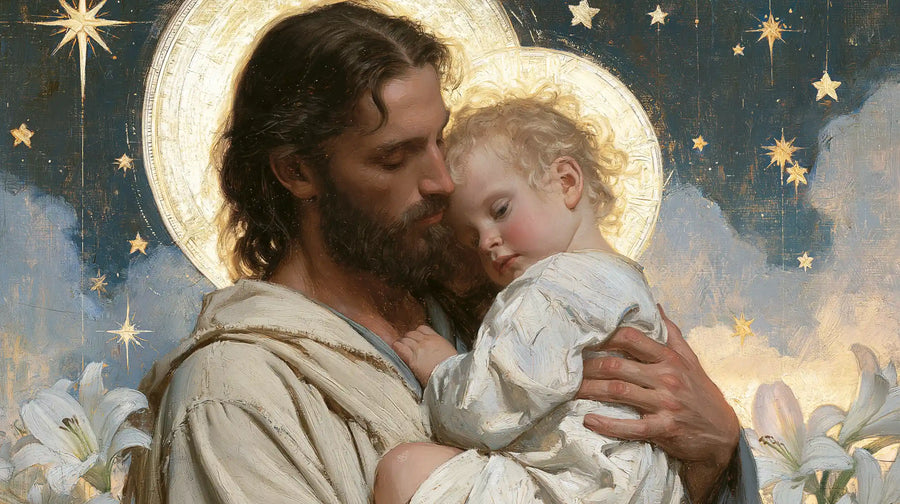 Saint Joseph with the Child Jesus – Symbolist · Landscape no. 11