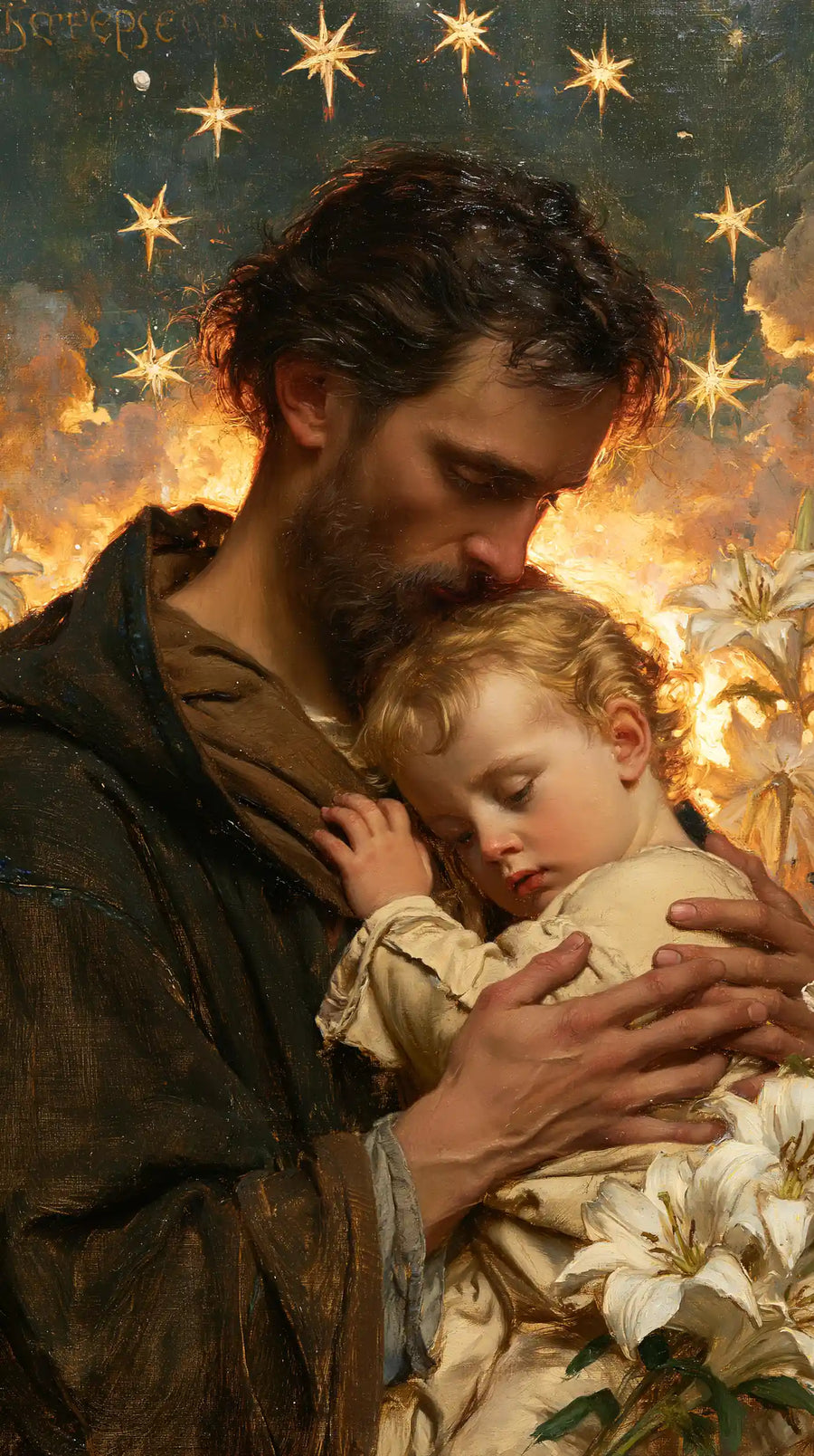Saint Joseph with the Child Jesus – Symbolist · Portrait no. 5