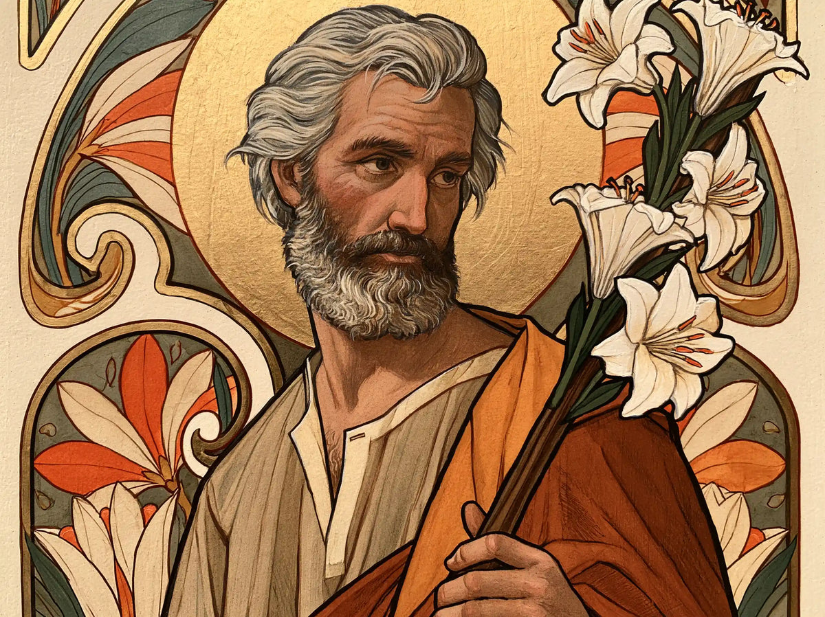 Saint Joseph – Sacred Art Nouveau · Landscape no. 6