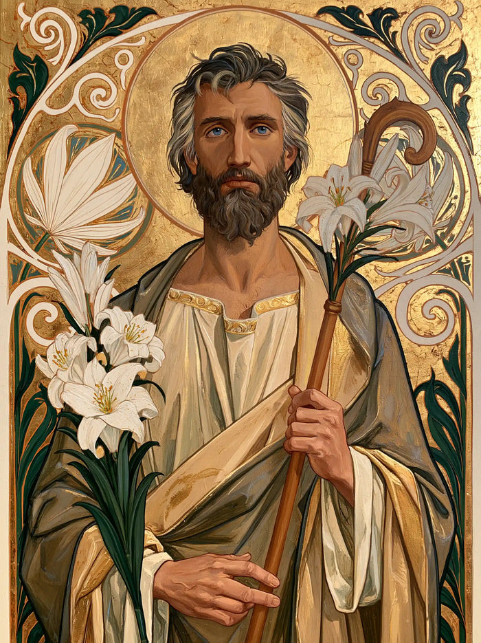 Saint Joseph – Sacred Art Nouveau · Portrait no. 5