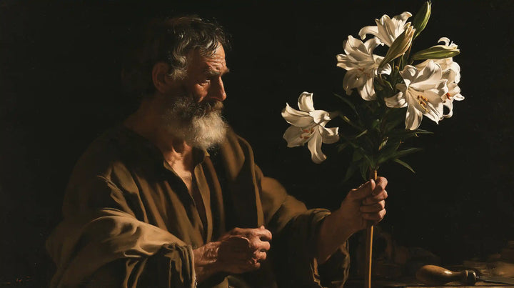 Saint Joseph – Caravaggio Tenebrism · Landscape no. 6