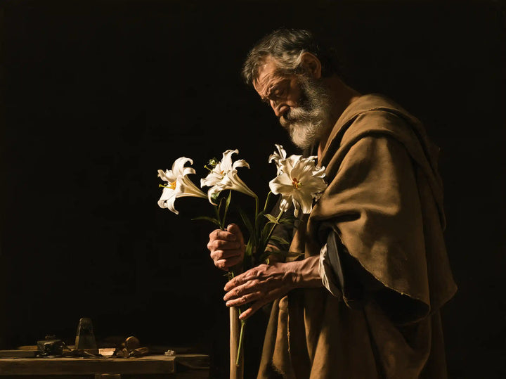 Saint Joseph – Caravaggio Tenebrism · Landscape no. 8