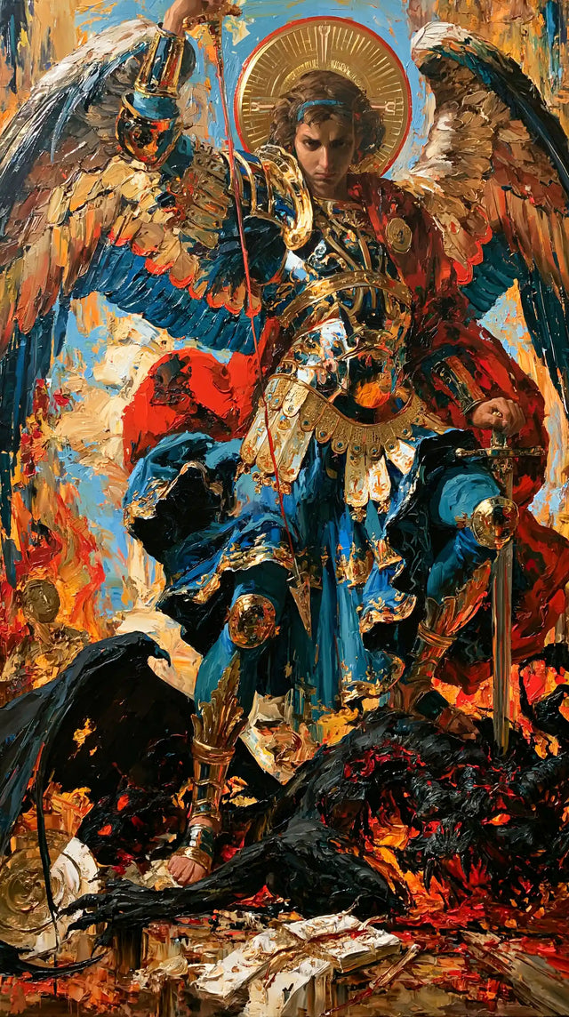 Saint Michael the Archangel – Expressionist · Portrait no. 4