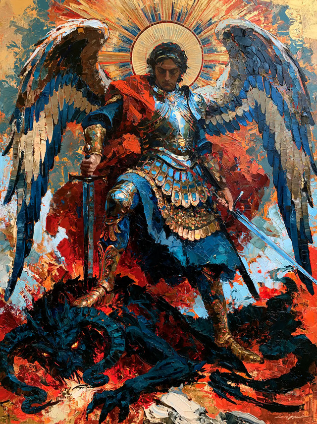 Saint Michael the Archangel – Expressionist · Portrait no. 12