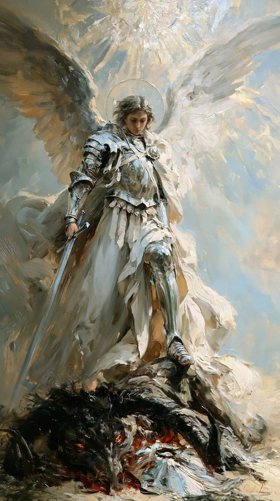 Saint Michael the Archangel – Impressionist · Portrait no. 1