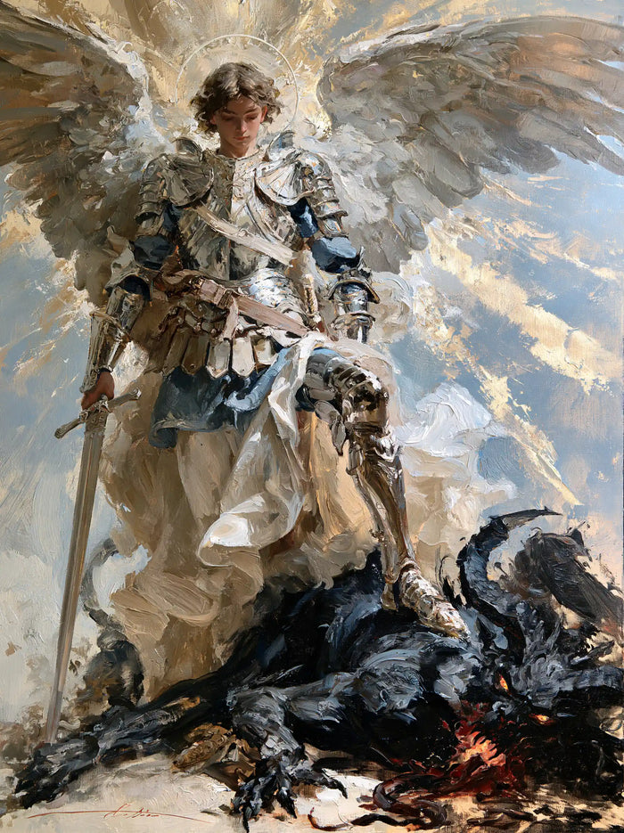Saint Michael the Archangel – Impressionist · Portrait no. 11