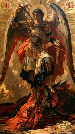 Saint Michael the Archangel – Sacred Gold · Portrait no. 6