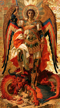 Saint Michael the Archangel – Sacred Gold · Portrait no. 7