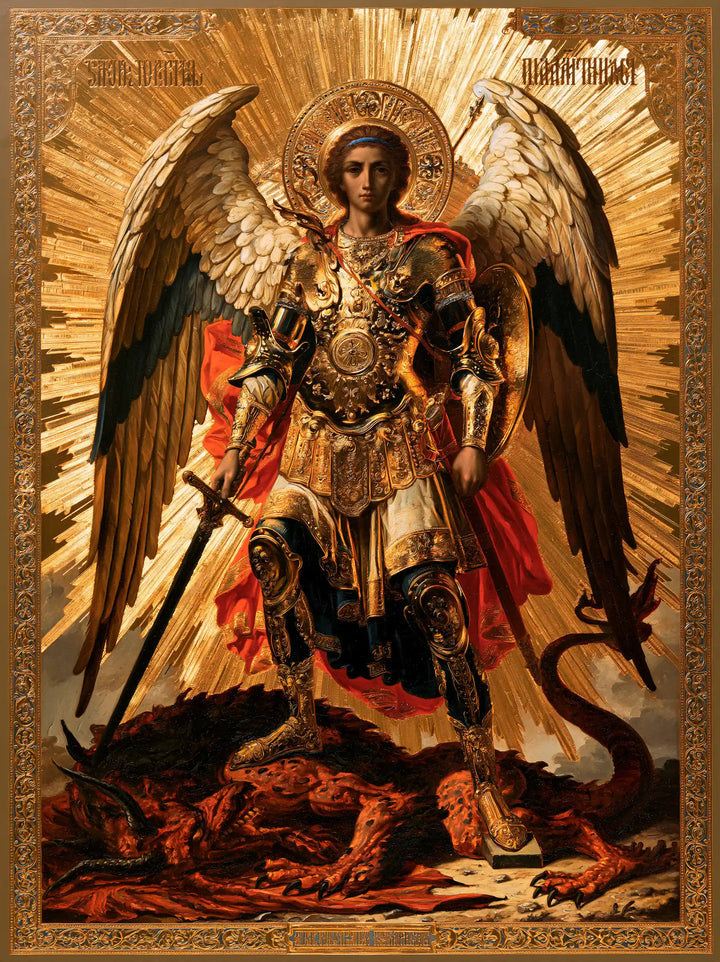 Saint Michael the Archangel – Sacred Gold · Portrait no. 10