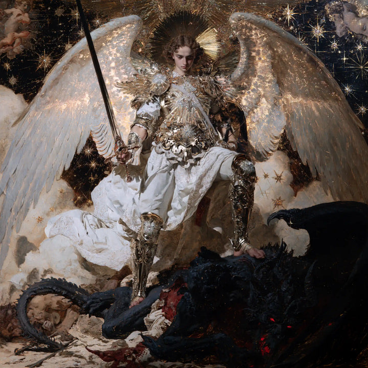 Saint Michael the Archangel – Symbolist · Square no. 5