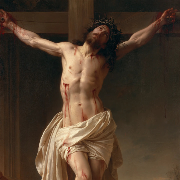 The Crucifixion – Candlelit Prayer Beneath the Cross