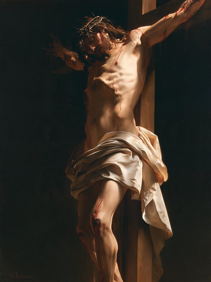 The Crucifixion – Darkened Prayer Beneath the Cross