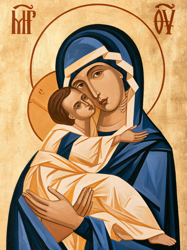 Virgin Mary and Child Jesus - Contemporary Byzantine · Portrait n° 30