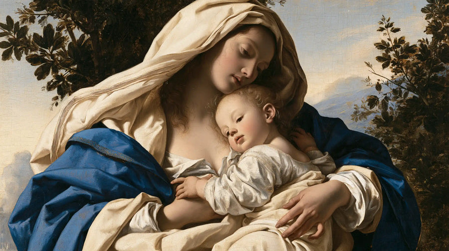 Virgin Mary and Child Jesus - Florentine Renaissance · Landscape n° 18