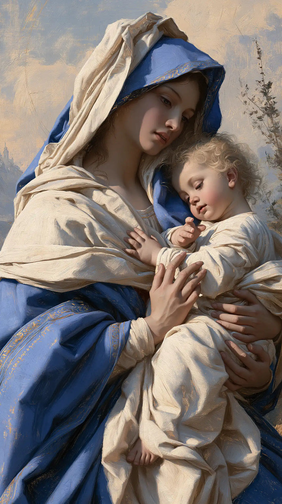 Virgin Mary and Child Jesus - Florentine Renaissance · Portrait n° 9