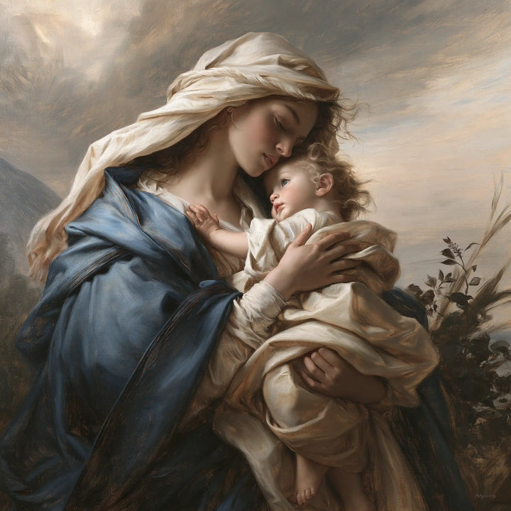 The Virgin and Child — A Face Offered to the Breath of the Sky