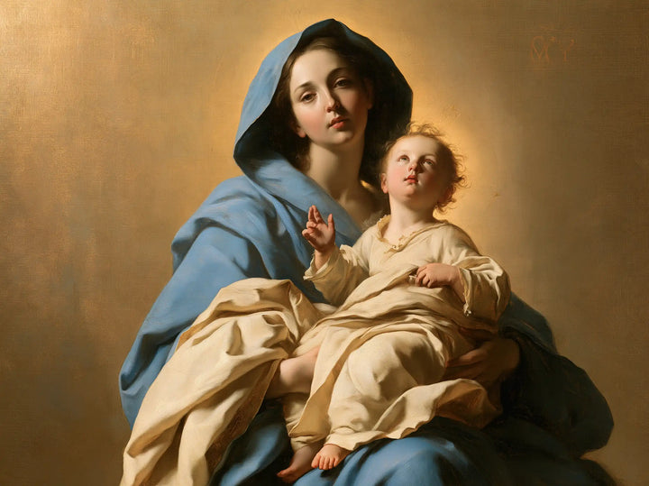 The Virgin and Child — The Child’s Eyes Raised Aloft