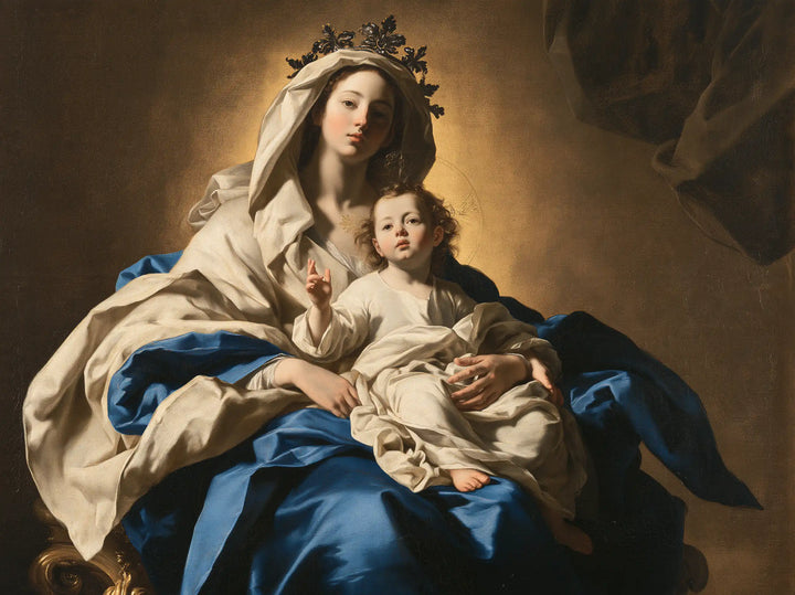 The Virgin and Child — The Throne of Light Beneath the Drape
