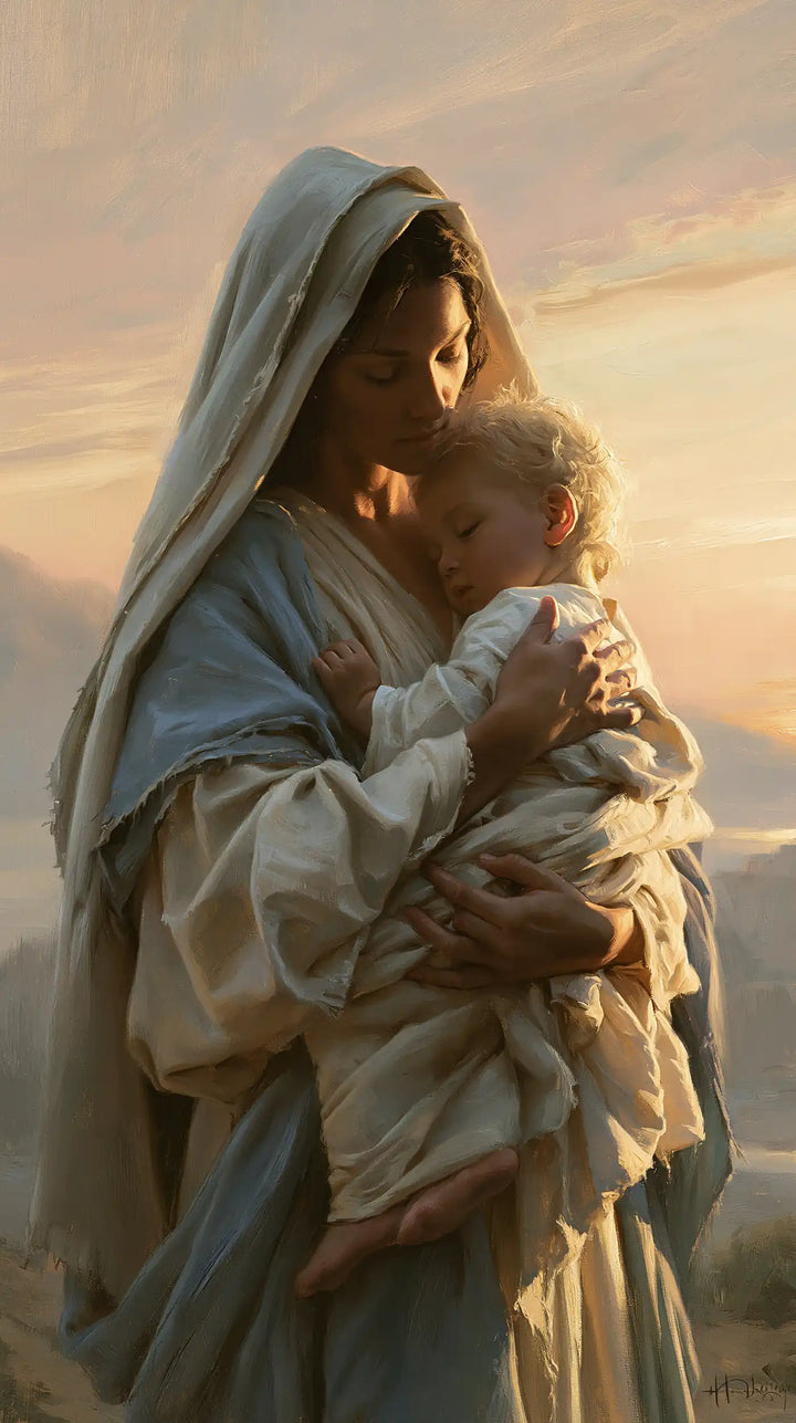 The Virgin and Child — The Little Face in Dawn’s Hands