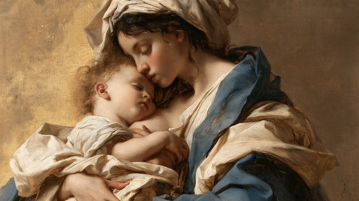 The Virgin and Child — The Peaceful Brow Beneath His Mother’s Lips