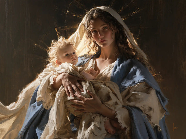 Virgin Mary and Child Jesus - Mary Presenting the Child Jesus · Landscape n° 4