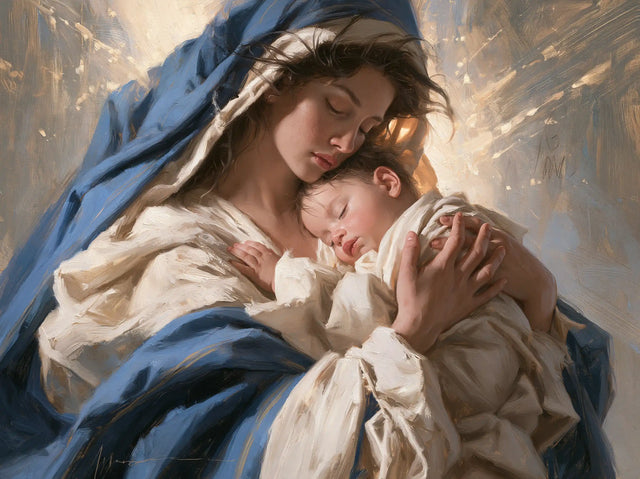 Virgin Mary and Child Jesus - Mary Presenting the Child Jesus · Landscape n° 11
