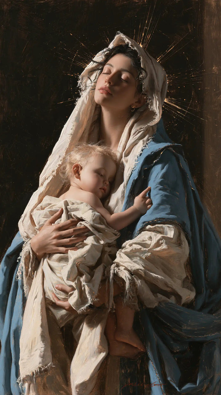 Virgin Mary and Child Jesus - Mary Presenting the Child Jesus · Portrait n° 18