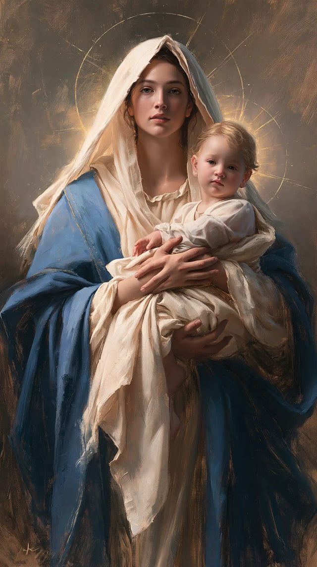 Virgin Mary and Child Jesus - Mary Presenting the Child Jesus · Portrait n° 20
