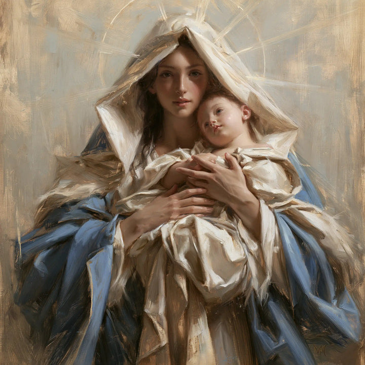 Virgin Mary and Child Jesus - Mary Presenting the Child Jesus · Square n° 9