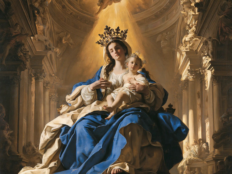 Virgin Mary and Child Jesus - Sacred Monumental View · Landscape n° 6