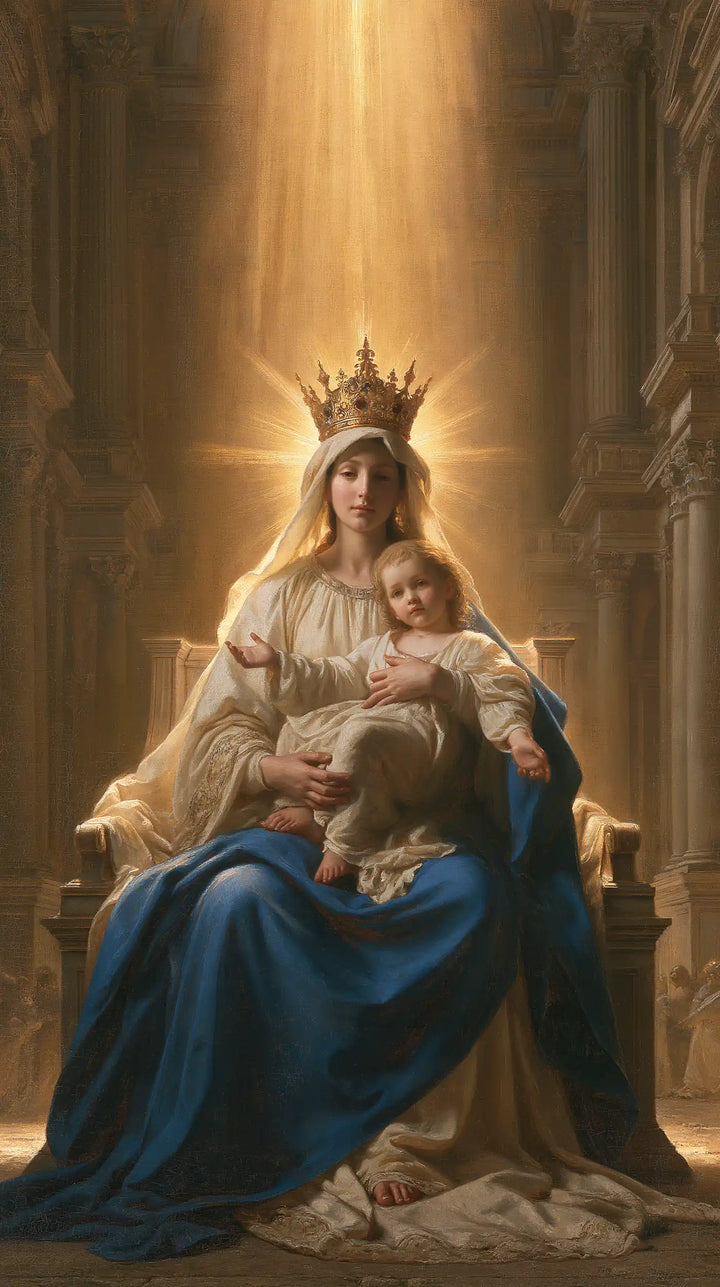Virgin Mary and Child Jesus - Sacred Monumental View · Portrait n° 10