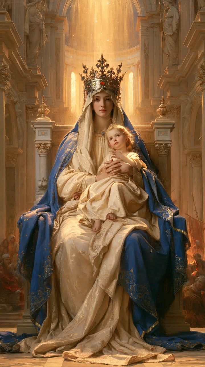 Virgin Mary and Child Jesus - Sacred Monumental View · Portrait n° 18