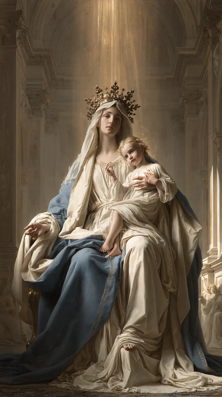 Virgin Mary and Child Jesus - Sacred Monumental View · Portrait n° 19