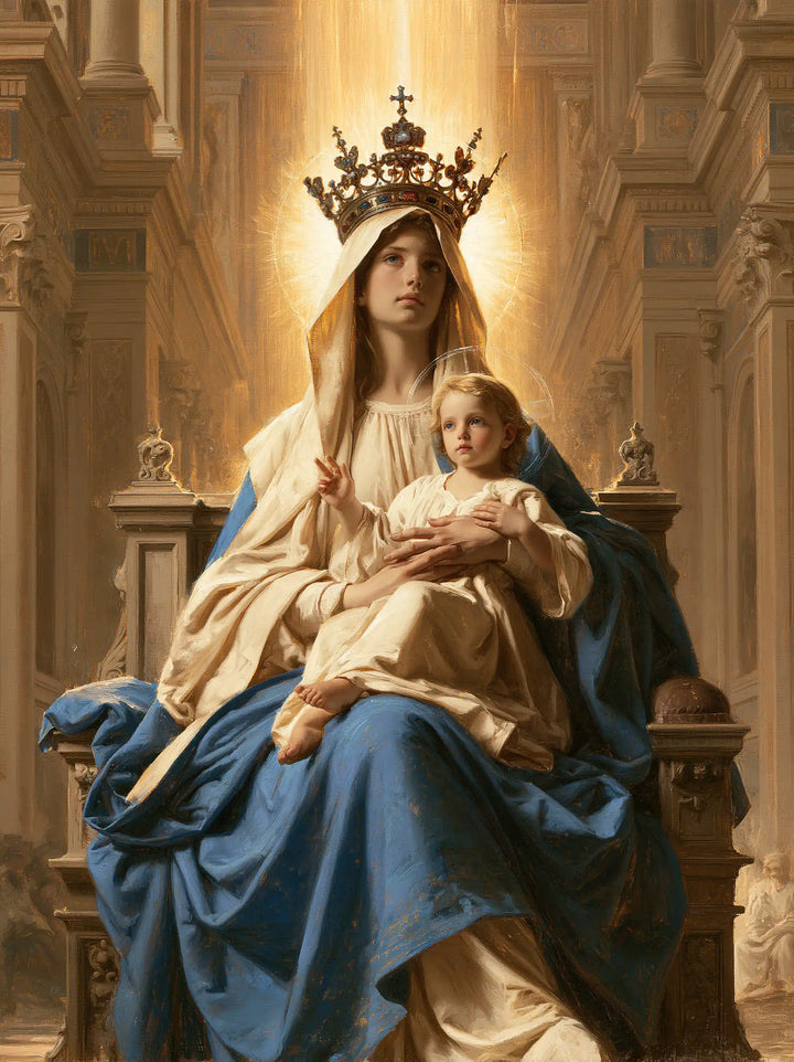 The Virgin and Child — The Sideward Gaze in Royal Light