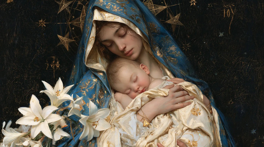 Virgin Mary and Child Jesus - Symbolist · Landscape n° 15