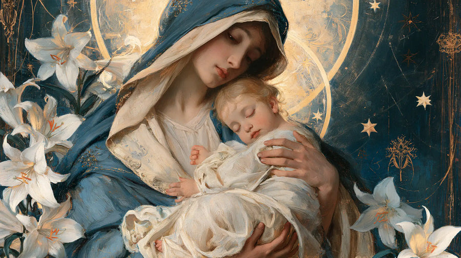 Virgin Mary and Child Jesus - Symbolist · Landscape n° 18