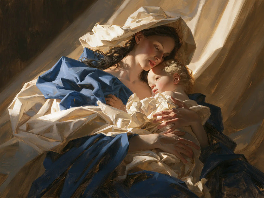 Virgin Mary and Child Jesus - Theatrical Baroque · Landscape n° 1