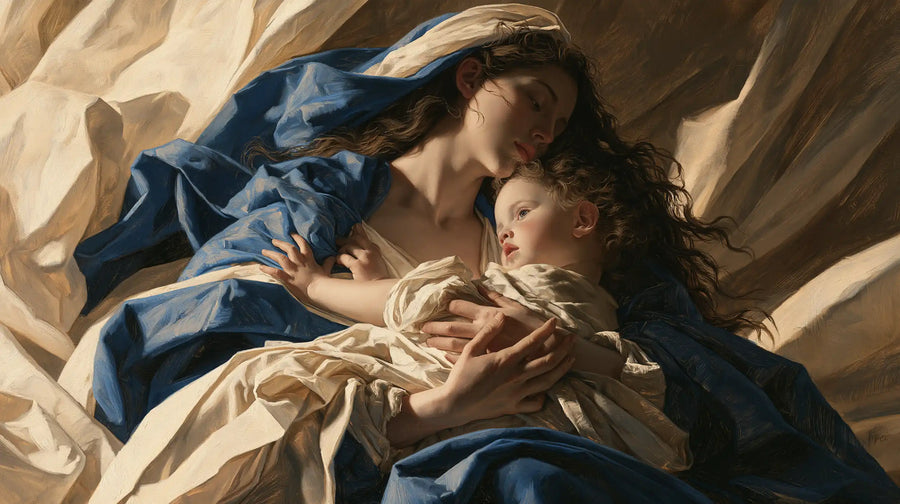 Virgin Mary and Child Jesus - Theatrical Baroque · Landscape n° 4