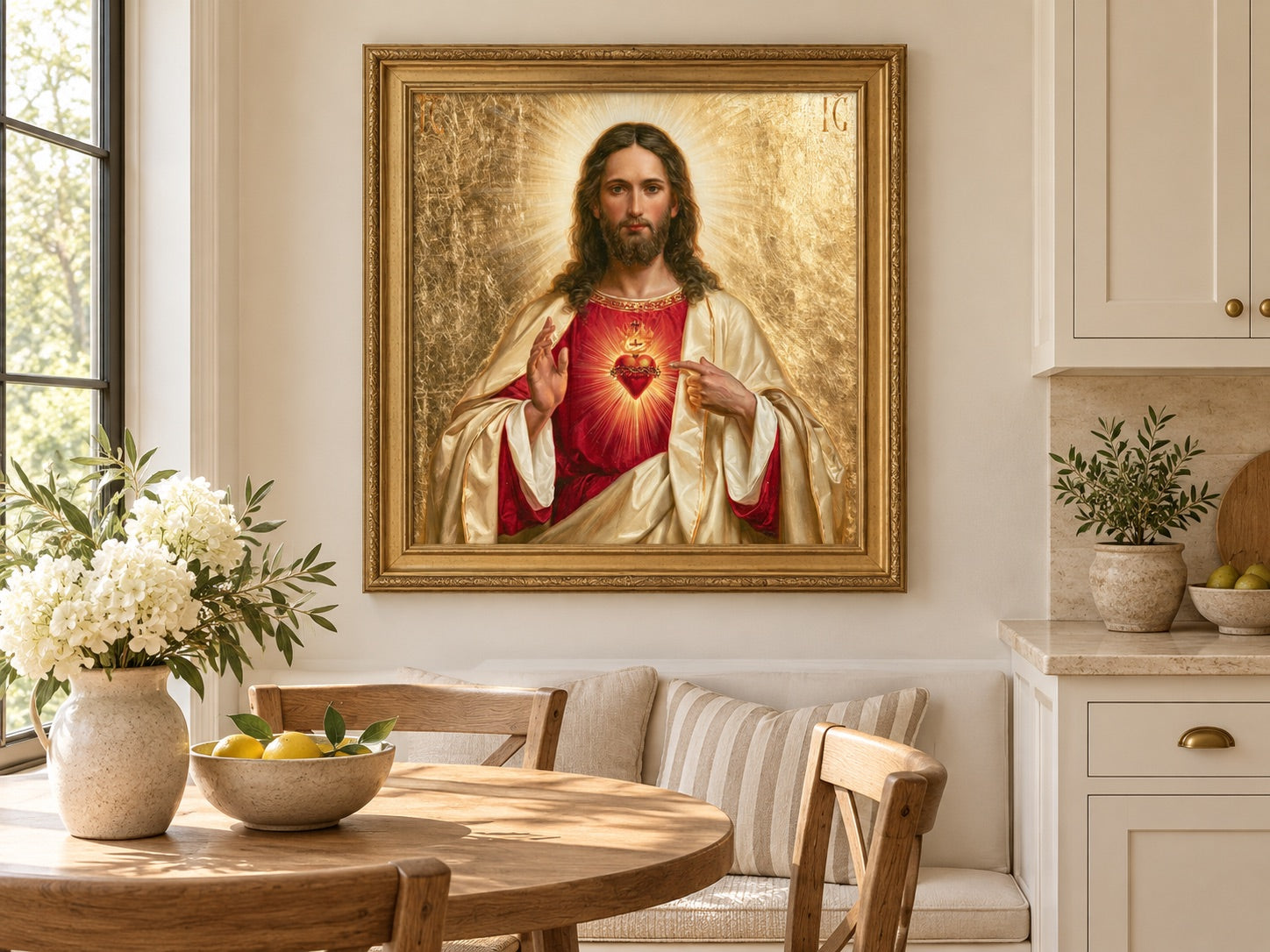 The Sacred Heart in the kitchen